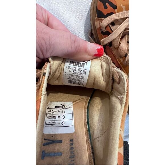 Puma FENTY BY RIHANNA CAMOUFLAGE LEATHER SNEAKERS WOMENS SIZE 6.5 - Picture 13 of 14